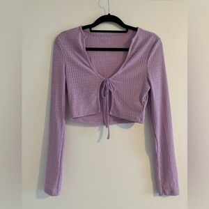 Lavender Top & Skirt Set